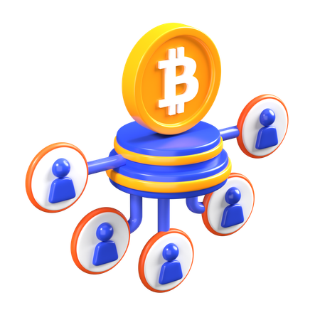 Accès aux bitcoins  3D Icon