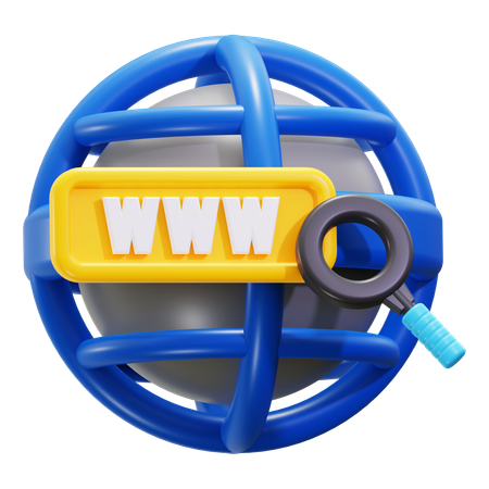 Accès Internet  3D Icon