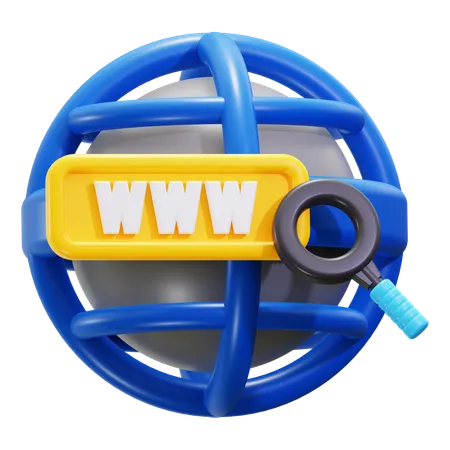 Accès Internet  3D Icon