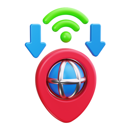 Accès wi-fi  3D Icon