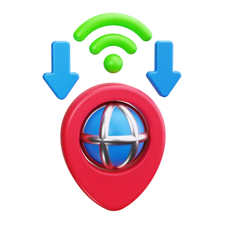 Accès wi-fi  3D Icon