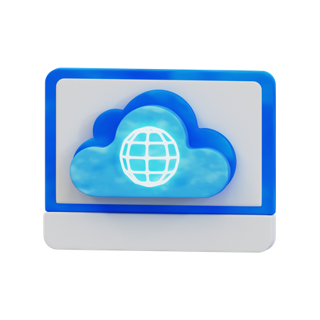 Acceso a la nube  3D Icon