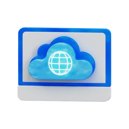 Acceso a la nube  3D Icon