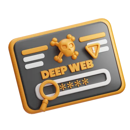 Acceso web profundo  3D Icon