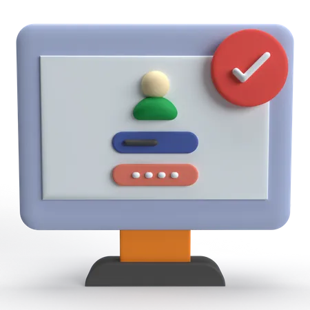 Access Control  3D Icon