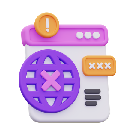 Access denied  3D Icon