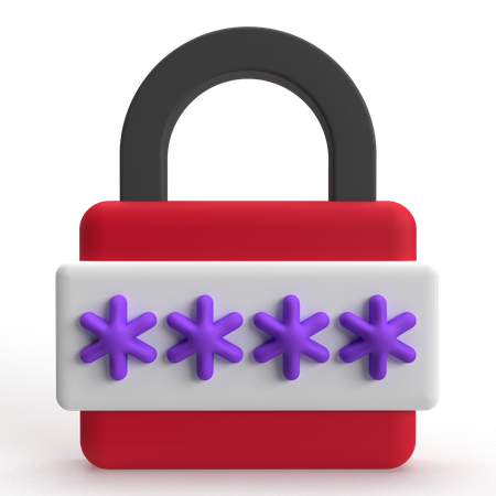 Access Password  3D Icon