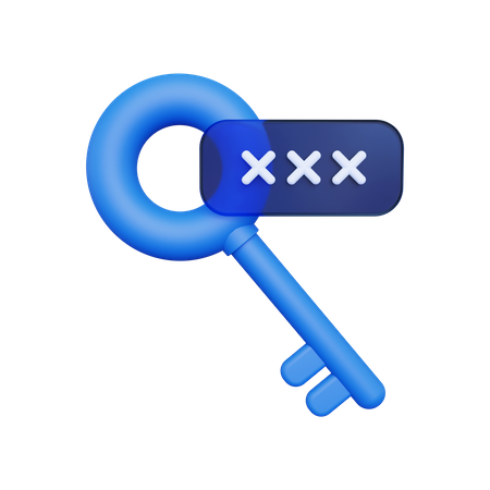 Access Password 3D Illustration