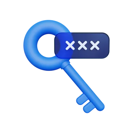 Access Password  3D Illustration