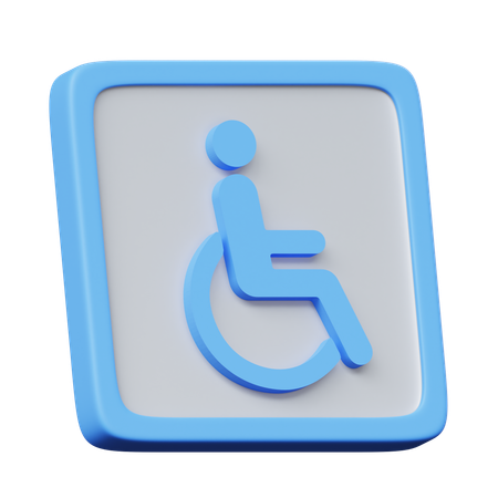 Accessible Restroom  3D Icon