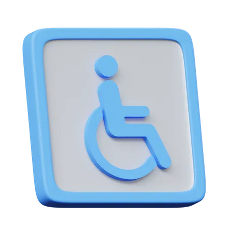 Accessible Restroom  3D Icon
