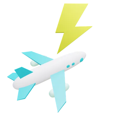 Accidente de avion  3D Icon