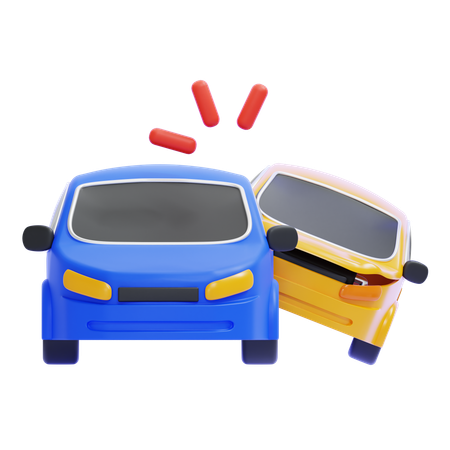 Accidente automovilistico  3D Icon