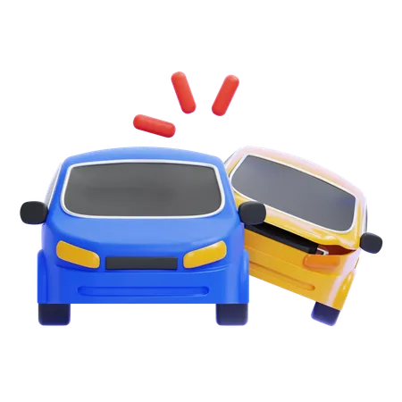 Accidente automovilistico  3D Icon