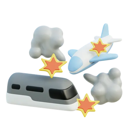 Accidents de transport  3D Icon