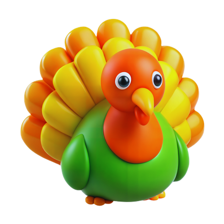 Pavo de accion de gracias  3D Icon