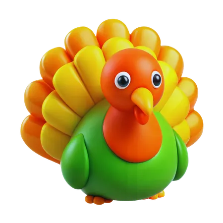 Pavo de accion de gracias  3D Icon