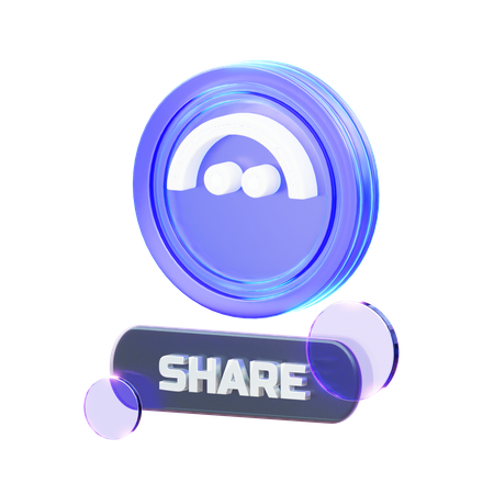 Acciones de criptomonedas  3D Icon