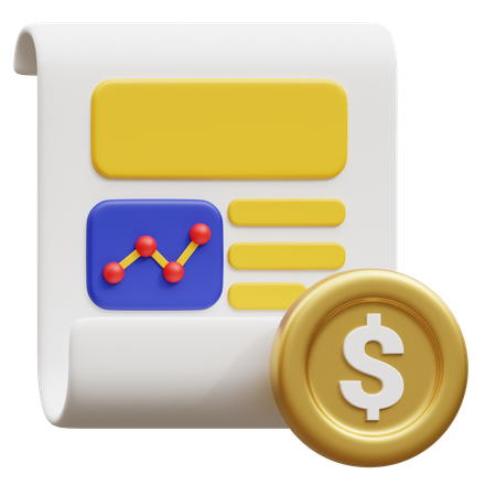 Acciones de noticias  3D Icon