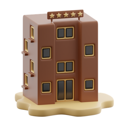 숙소  3D Icon