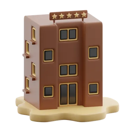 숙소  3D Icon