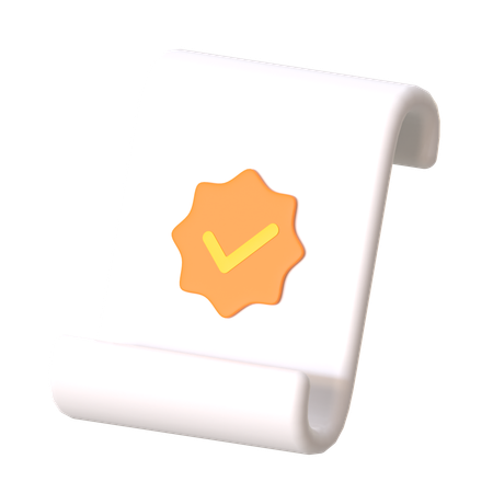 Document d'accord  3D Icon