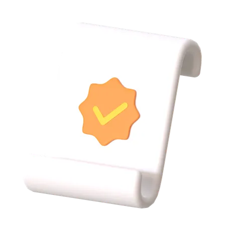 Document d'accord  3D Icon