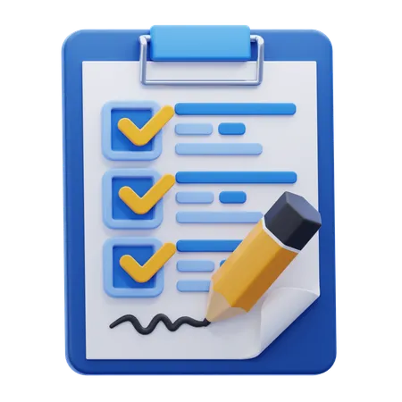 Document d'accord  3D Icon