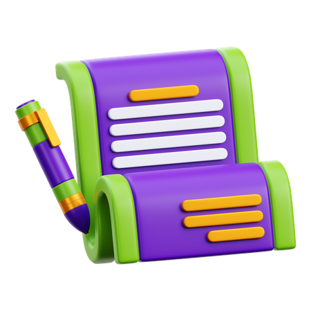 Document d'accord  3D Icon