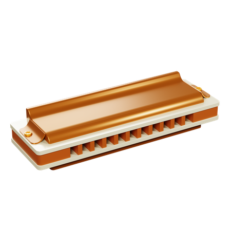 Harmonica  3D Icon