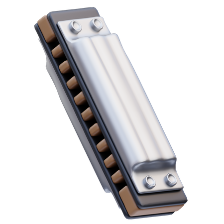 Harmonica  3D Icon