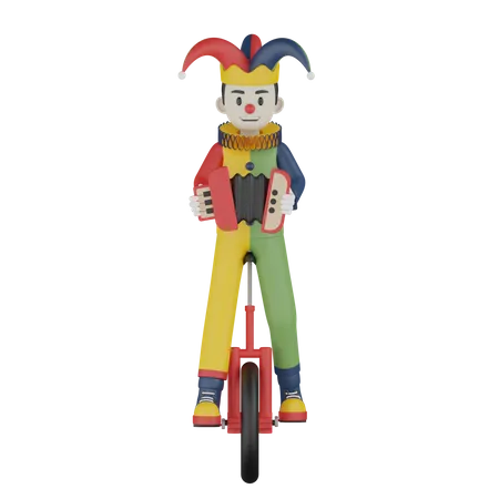Personnage De Clown Masculin 3D Illustration