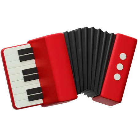 Accordian  3D Icon