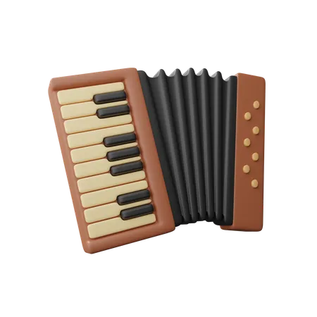 Accordion  3D Icon