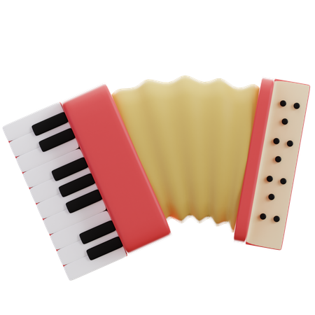 Accordion  3D Icon