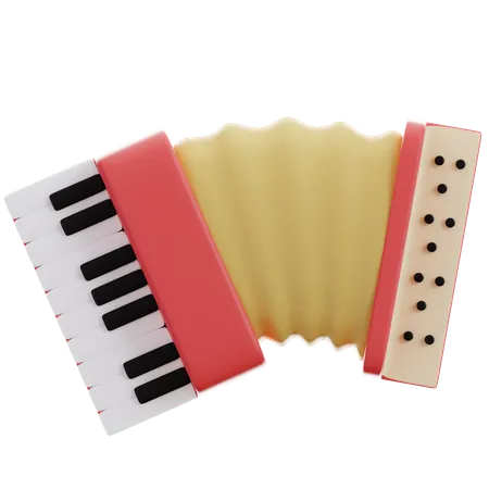 Accordion  3D Icon