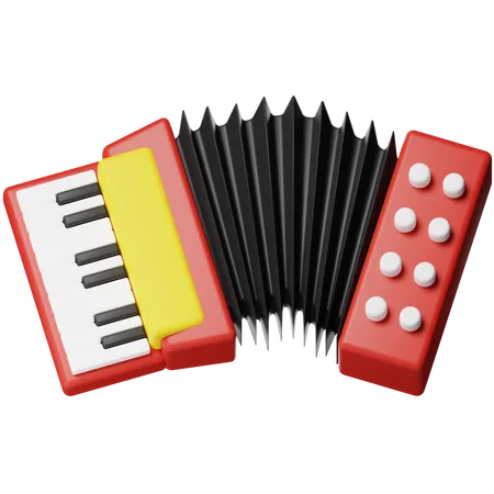 Accordion  3D Icon