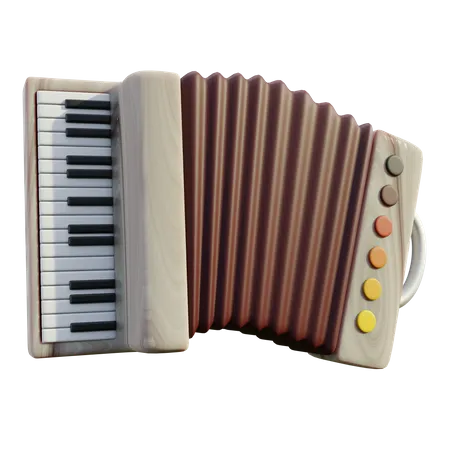 Accordion  3D Icon