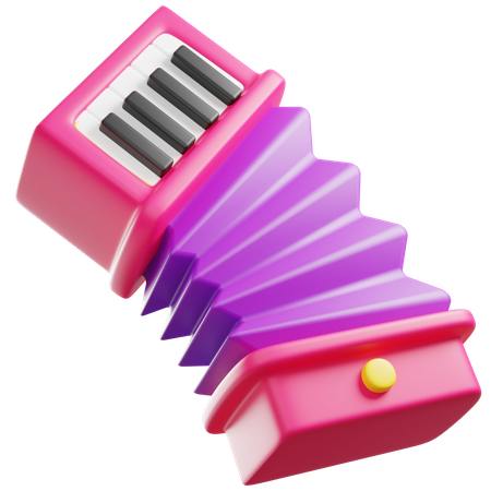 Accordion  3D Icon