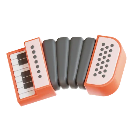 Accordion  3D Icon