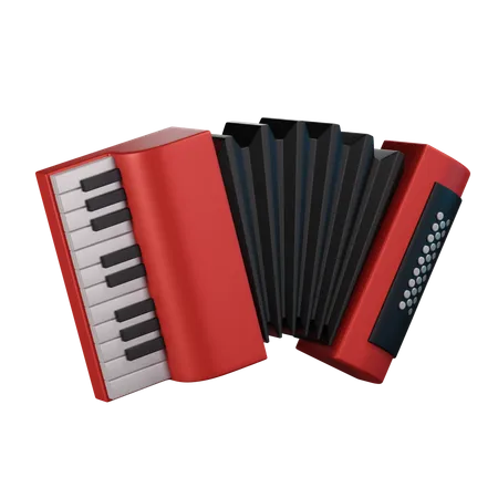 Accordion  3D Icon