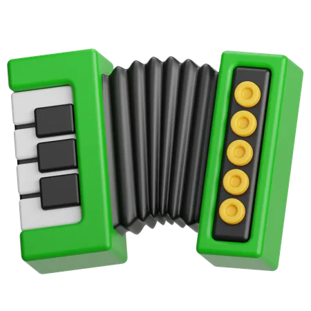 Accordion  3D Icon