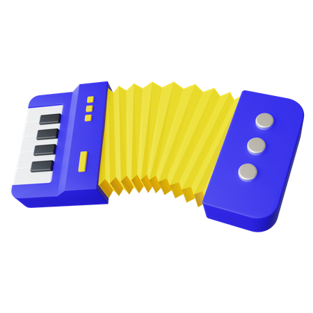 Accordion  3D Icon