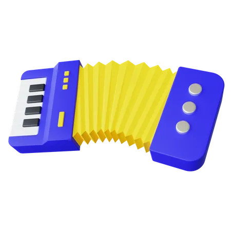 Accordion  3D Icon