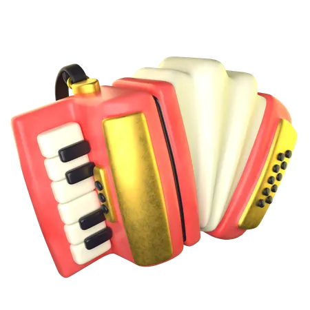 Accordion  3D Icon