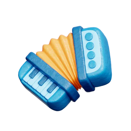 Accordion  3D Icon