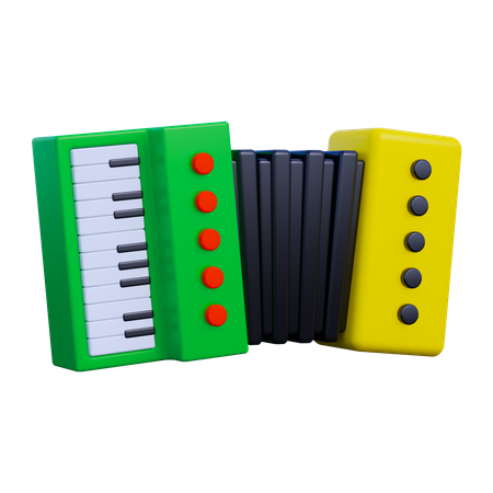 Accordion  3D Icon