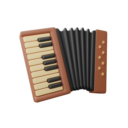 Accordion  3D Icon