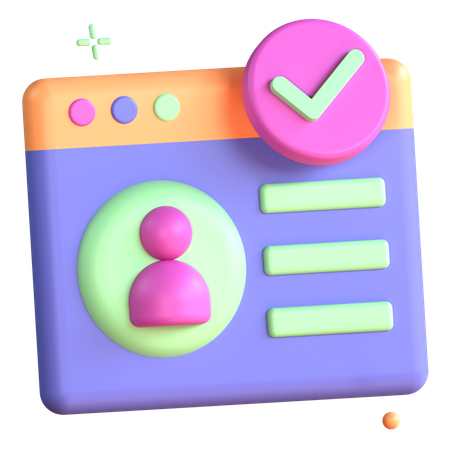 アカウント  3D Icon