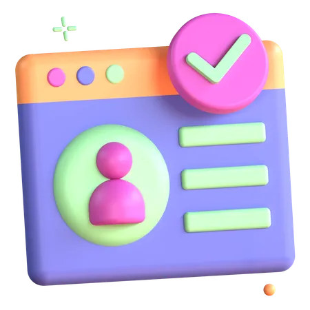 アカウント  3D Icon